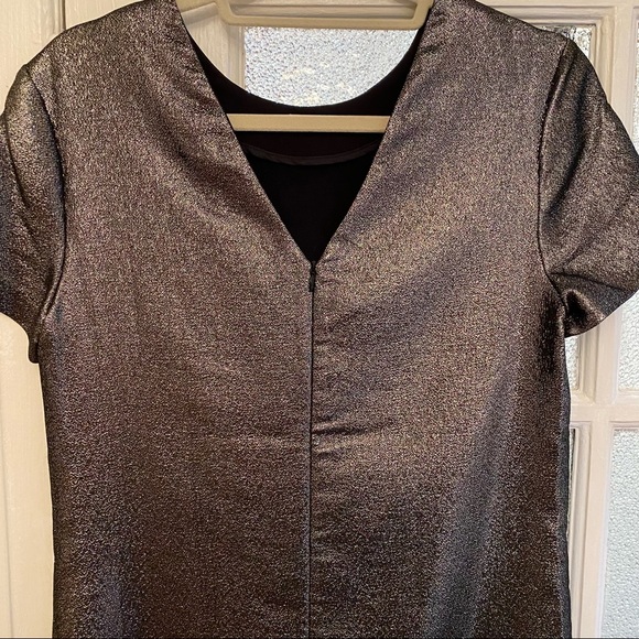 J.McLaughlin Bronze Shimmer Shift Dress - Picture 2 of 2